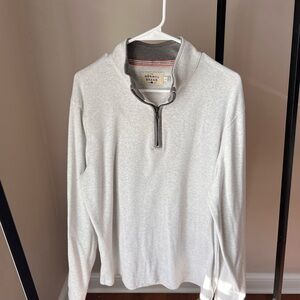 The Normal Brand Men's Gray Sweater half zip size large